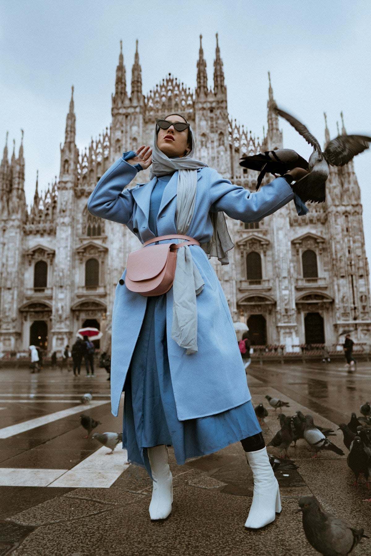 Wool Trench Coat — Stone — LondonMoon premium fashion