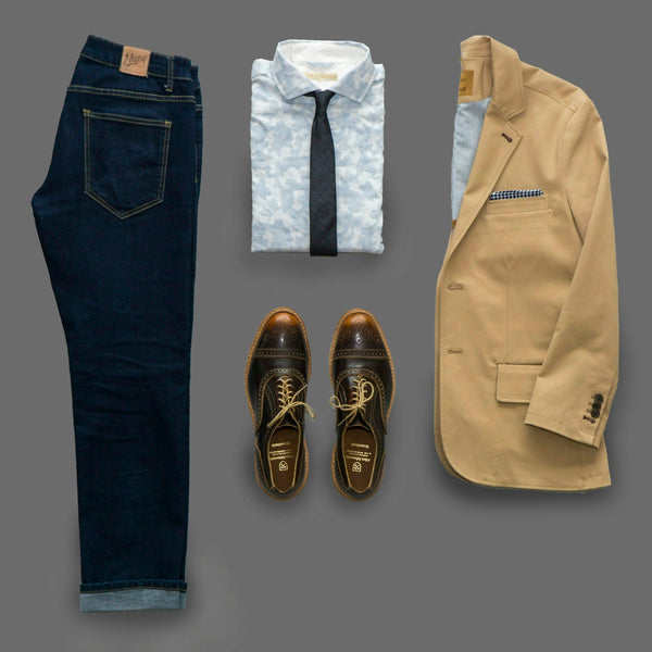 Linen Blazer — Stone — LondonMoon premium fashion